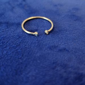 Mejuri 14k Gold Open Diamond Ring